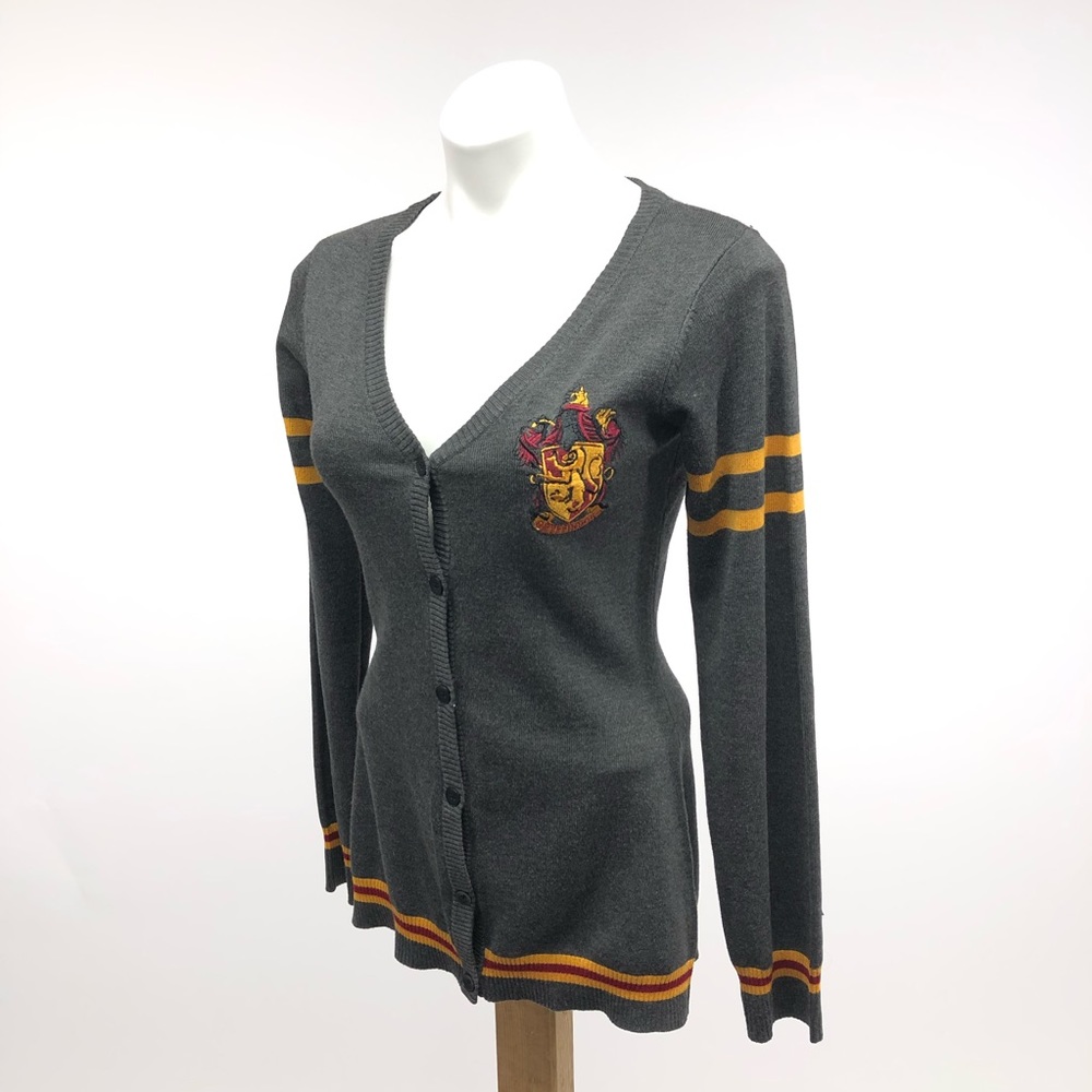 Harry Potter Gryffindor sweater cardigan gray - Picture 1 of 7